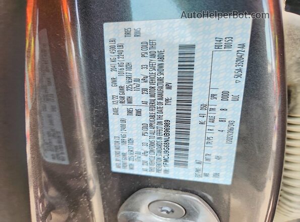 1FMCU9G68NUB96989 2022 FORD ESCAPE Gray Engine compartment view