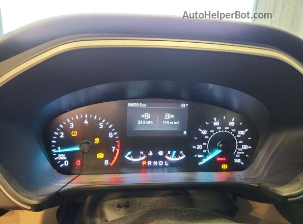 1FMCU9G69LUB19030 2020 FORD ESCAPE Blue Սարքավորումների վահանակի տեսք