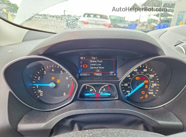 1FMCU9G91HUE86604 2017 FORD ESCAPE Серебряный Вид щитка приборов