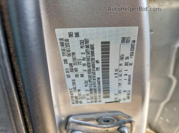 1FMCU9G92GUA84749 2016 FORD ESCAPE Silver Вид наклейки з VIN-кодом