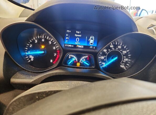 1FMCU9G92HUB78700 2017 FORD ESCAPE Синий Вид щитка приборов