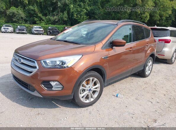 1FMCU9G93HUD67971 2017 FORD ESCAPE Dark Brown Przód lewy