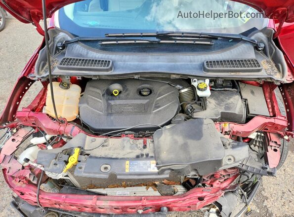1FMCU9G94GUB29366 2016 FORD ESCAPE Red ძრავის განყოფილების ხედი