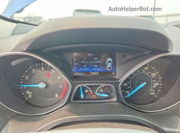 1FMCU9G95HUD83623 2017 FORD ESCAPE Синий Вид щитка приборов