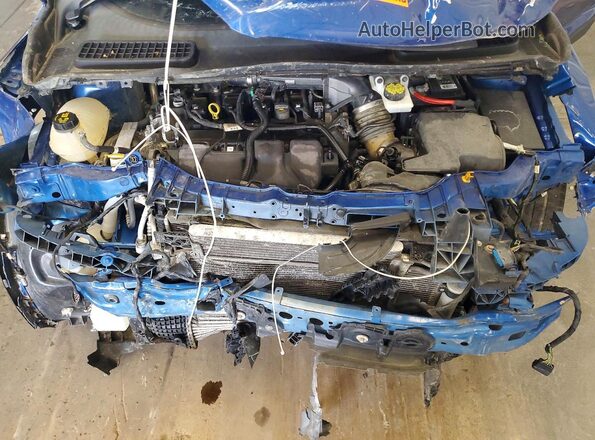 1FMCU9G96HUD06503 2017 FORD ESCAPE Blue ძრავის განყოფილების ხედი