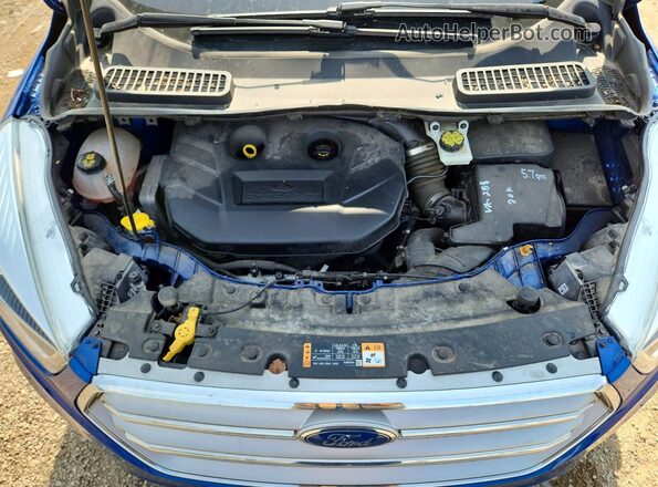1FMCU9G96HUE87571 2017 FORD ESCAPE Синий Вид задней части салона