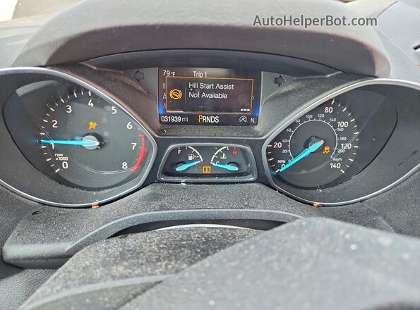 1FMCU9G96HUE87571 2017 FORD ESCAPE Синий Вид щитка приборов