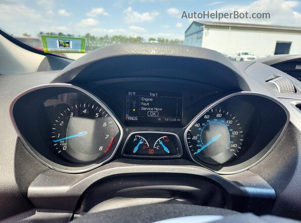 1FMCU9G99GUB28214 2016 FORD ESCAPE White ხელსაწყოთა პანელის ხედი