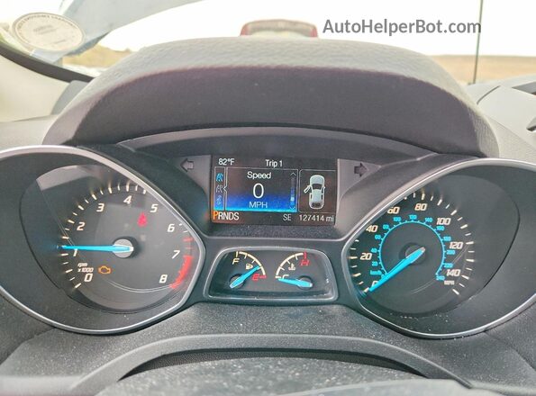 1FMCU9G99GUB72178 2016 FORD ESCAPE Charcoal Вид щитка приладів