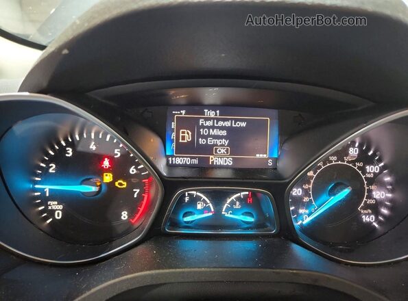 1FMCU9G99HUD46297 2017 FORD ESCAPE Charcoal Vista del cuadro de instrumentos