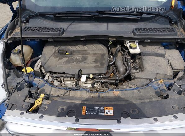 1FMCU9GD0HUA07951 2017 FORD ESCAPE Blue Вид ззаду