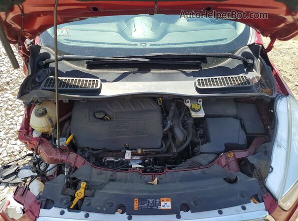 1FMCU9GD0HUB58384 2017 FORD ESCAPE Red Widok wnętrza z tyłu