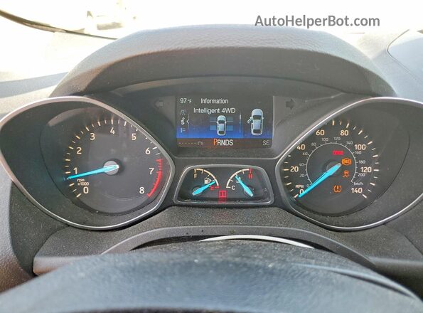 1FMCU9GD0HUB58384 2017 FORD ESCAPE Red Widok zestawu wskaźników