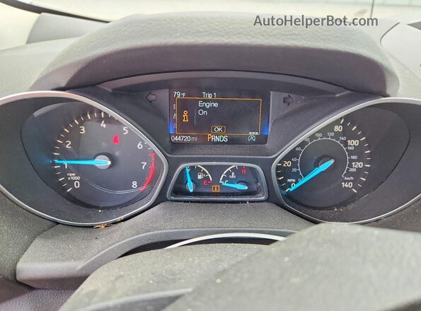 1FMCU9GD0HUC32273 2017 FORD ESCAPE White Vista del cuadro de instrumentos