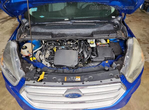 1FMCU9GD0HUE81849 2017 FORD ESCAPE Blue ძრავის განყოფილების ხედი