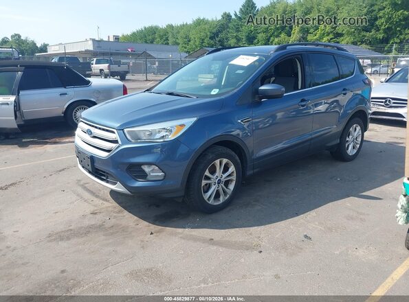 1FMCU9GD0JUA10984 2018 FORD ESCAPE Blue წინა მარცხენა ხედი სამი მეოთხედიდან