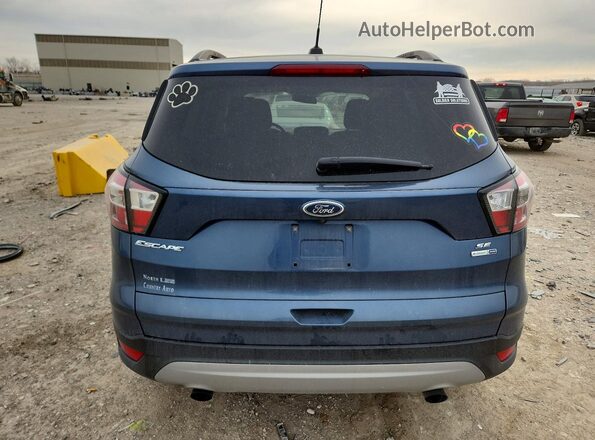 1FMCU9GD0JUB29151 2018 FORD ESCAPE Blue Rear view