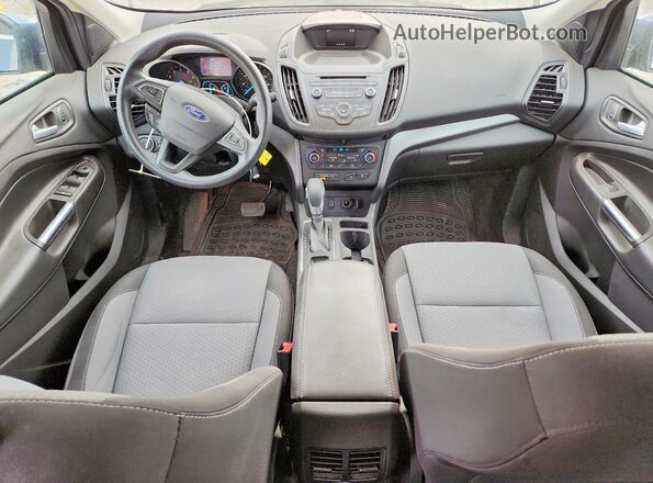 1FMCU9GD0JUB29151 2018 FORD ESCAPE Blue Dashboard view