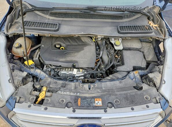 1FMCU9GD0JUB29151 2018 FORD ESCAPE Blue Engine compartment view