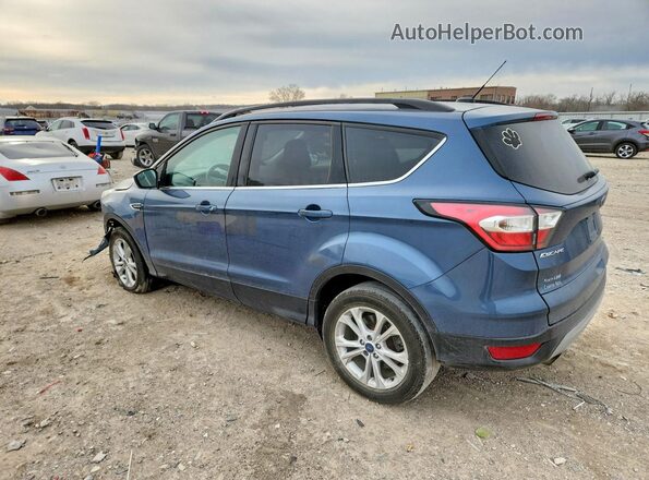 1FMCU9GD0JUB29151 2018 FORD ESCAPE Blue Rear left