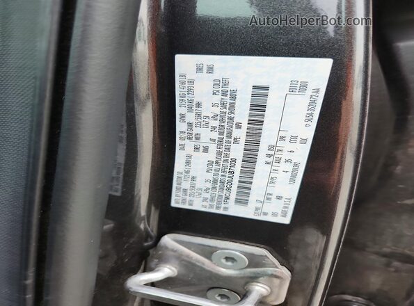 1FMCU9GD0JUB71030 2018 FORD ESCAPE Gray Вид наклейки з VIN-кодом