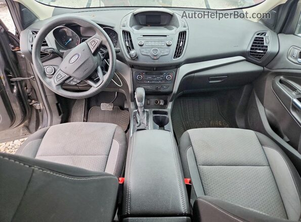 1FMCU9GD0JUB71030 2018 FORD ESCAPE Gray Вид панелі приладів