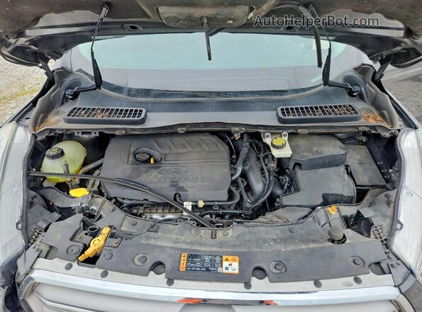 1FMCU9GD0JUB71030 2018 FORD ESCAPE Gray Вид підкапотного простору