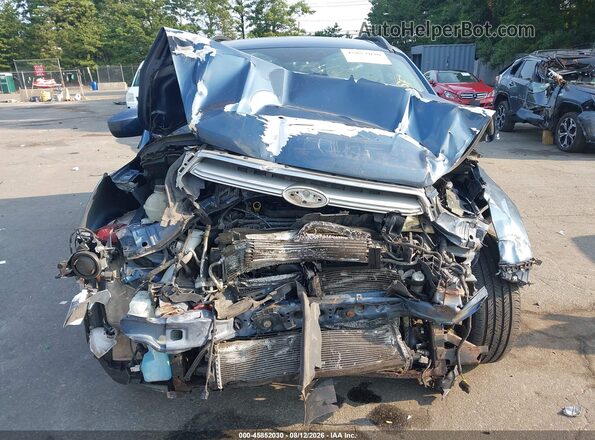 1FMCU9GD0JUC54036 2018 FORD ESCAPE Blue Вид щитка приладів