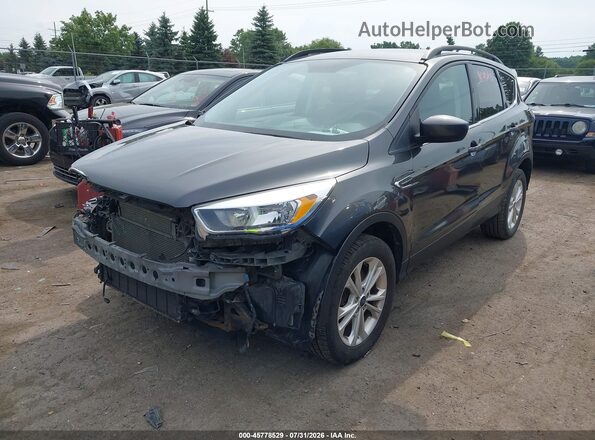1FMCU9GD0JUC58605 2018 FORD ESCAPE Gray Vista tres cuartos delantera izquierda