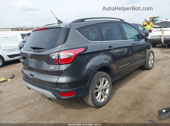 1FMCU9GD0JUC58605 2018 FORD ESCAPE Gray Trasero derecho
