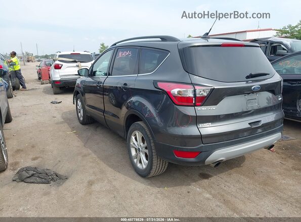 1FMCU9GD0JUC58605 2018 FORD ESCAPE Gray Trasero izquierdo