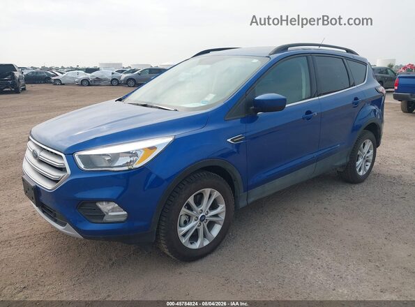 1FMCU9GD0JUD31181 2018 FORD ESCAPE Blue Առջևի ձախ երեք քառորդ տեսարան
