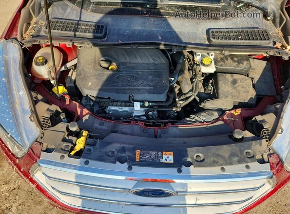 1FMCU9GD0JUD31455 2018 FORD ESCAPE Red Вид задньої частини салону