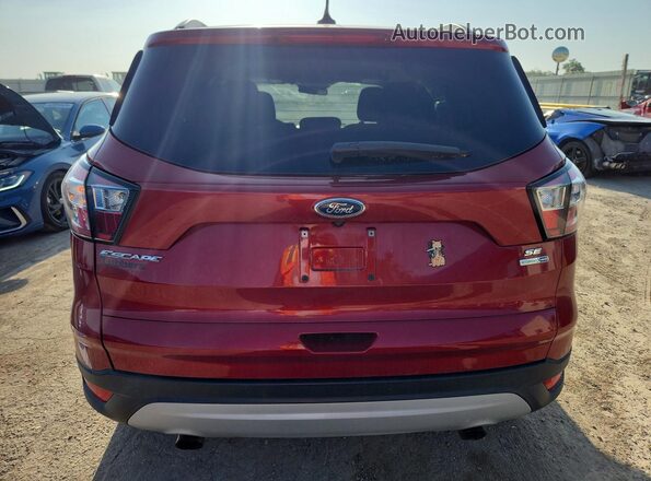 1FMCU9GD0JUD31455 2018 FORD ESCAPE Red Вид ззаду