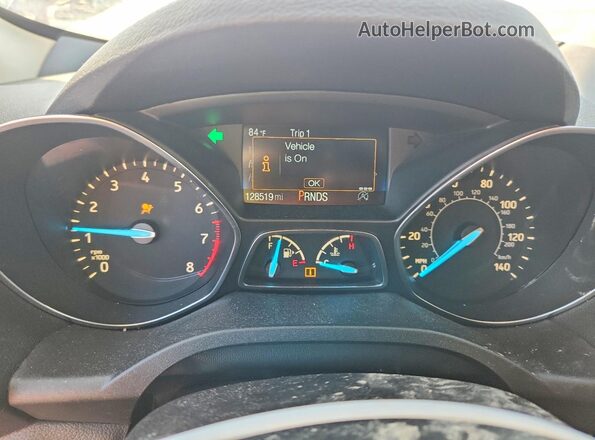 1FMCU9GD0JUD31455 2018 FORD ESCAPE Red Вид щитка приладів