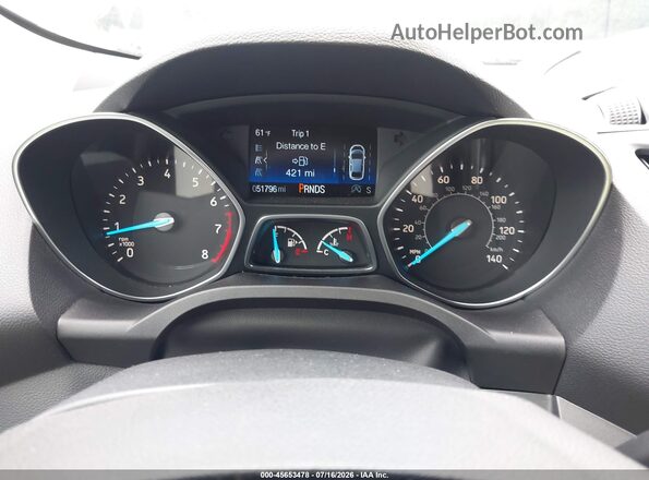 1FMCU9GD0KUA65811 2019 FORD ESCAPE White Widok tylnych siedzeń