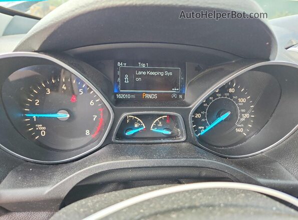 1FMCU9GD0KUB83888 2019 FORD ESCAPE Black Widok zestawu wskaźników