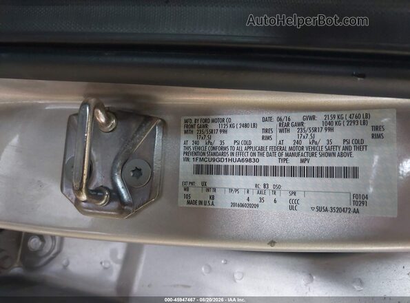 1FMCU9GD1HUA69830 2017 FORD ESCAPE Silver Engine compartment view