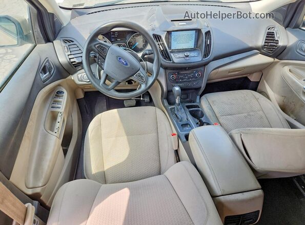 1FMCU9GD1HUA90967 2017 FORD ESCAPE Tan Dashboard view