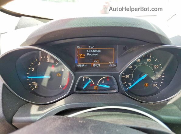 1FMCU9GD1HUB02339 2017 FORD ESCAPE Silver ხელსაწყოთა პანელის ხედი