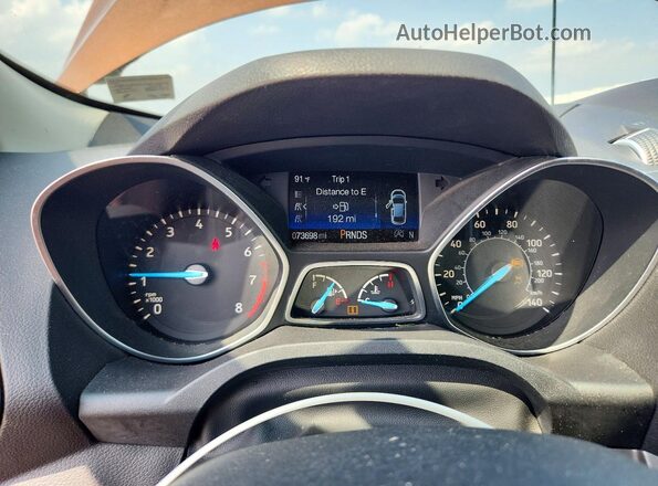 1FMCU9GD1HUB35034 2017 FORD ESCAPE Brown Սարքավորումների վահանակի տեսք