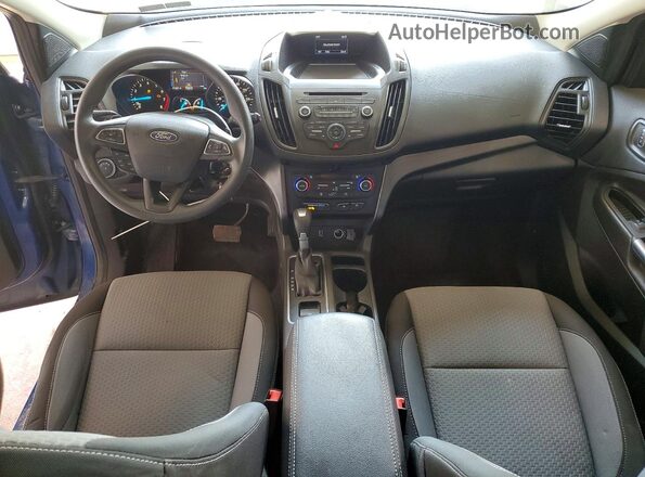 1FMCU9GD1HUD82490 2017 FORD ESCAPE Blue Dashboard view