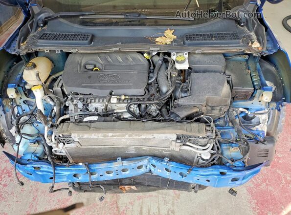 1FMCU9GD1HUD82490 2017 FORD ESCAPE Blue Engine compartment view