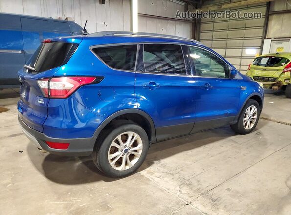 1FMCU9GD1JUA28409 2018 FORD ESCAPE Синий Задняя правая четверть