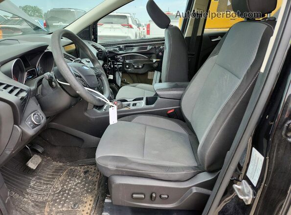 1FMCU9GD1JUB40210 2018 FORD ESCAPE Black წინა სალონის ხედი