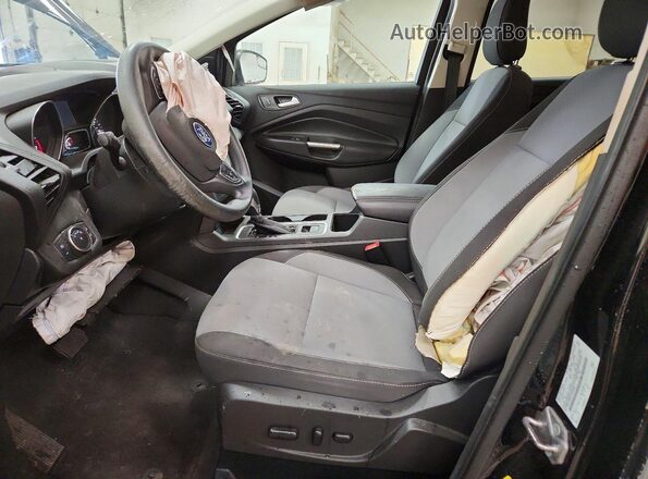 1FMCU9GD1JUC05069 2018 FORD ESCAPE Black Widok wnętrza z przodu