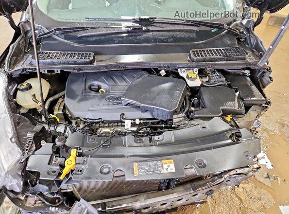 1FMCU9GD1JUC05069 2018 FORD ESCAPE Black Widok komory silnika