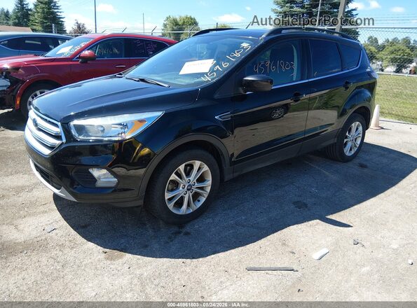 1FMCU9GD1JUC75378 2018 FORD ESCAPE Black Przód lewy