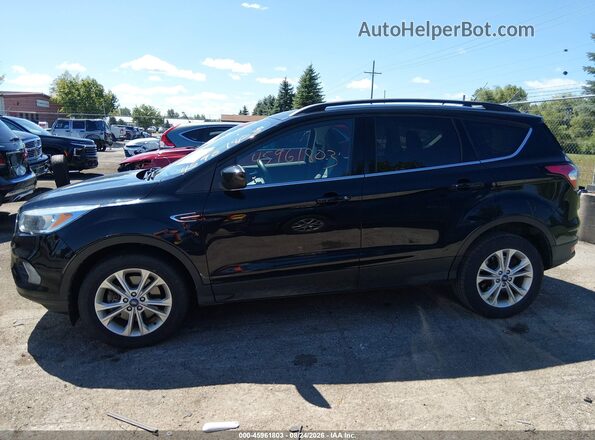 1FMCU9GD1JUC75378 2018 FORD ESCAPE Black Widok wnętrza 360 stopni