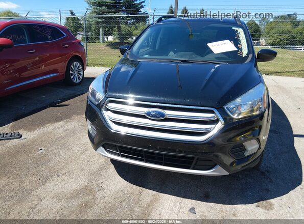 1FMCU9GD1JUC75378 2018 FORD ESCAPE Black Widok zestawu wskaźników